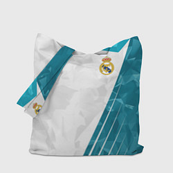 Сумка-шопер FC Real Madrid: Abstract, цвет: 3D-принт