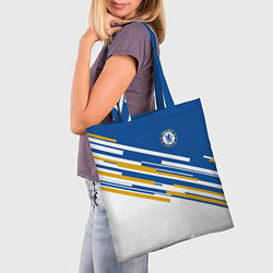 Сумка-шопер FC Chelsea: Colour Line, цвет: 3D-принт — фото 2