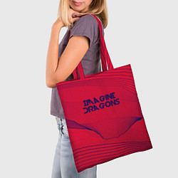 Сумка-шопер Imagine Dragons: Violet Stereo, цвет: 3D-принт — фото 2