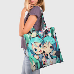Сумка-шопер Vocaloid, цвет: 3D-принт — фото 2