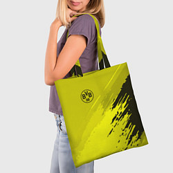 Сумка-шопер FC Borussia: Yellow Original, цвет: 3D-принт — фото 2