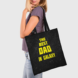 Сумка-шопер The Best Dad in Galaxy, цвет: 3D-принт — фото 2