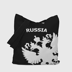Сумка-шопер Russia: Black Edition, цвет: 3D-принт