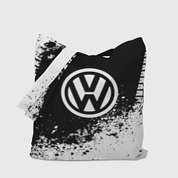 Сумка-шопер Volkswagen: Black Spray, цвет: 3D-принт