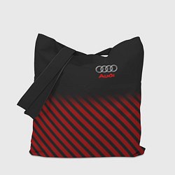 Сумка-шопер Audi: Red Lines, цвет: 3D-принт
