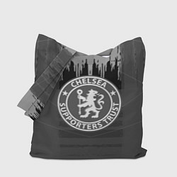 Сумка-шопер FC Chelsea: Grey Abstract, цвет: 3D-принт
