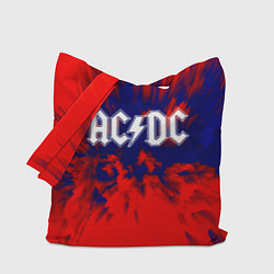 Сумка-шопер AC/DC: Red & Blue, цвет: 3D-принт