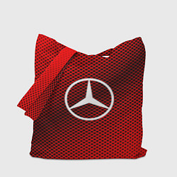 Сумка-шопер Mercedes: Red Carbon, цвет: 3D-принт