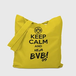 Сумка-шопер Keep Calm & Heja BVB, цвет: 3D-принт