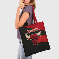 Сумка-шопер Chicago Bulls: Old Style, цвет: 3D-принт — фото 2