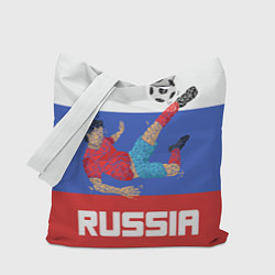 Сумка-шопер Russia Footballer, цвет: 3D-принт