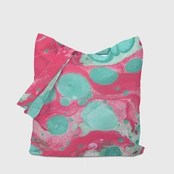 Сумка-шоппер Watercolor: Pink & Turquoise