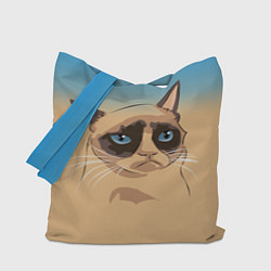 Сумка-шопер Grumpy cat, цвет: 3D-принт