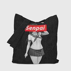 Сумка-шопер Senpai: School Girl, цвет: 3D-принт