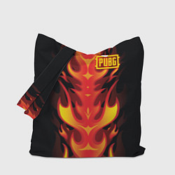 Сумка-шопер PUBG: Hell Flame, цвет: 3D-принт