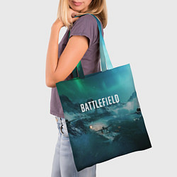 Сумка-шопер Battlefield: Sea Force, цвет: 3D-принт — фото 2