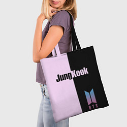 Сумка-шопер BTS Jung Kook, цвет: 3D-принт — фото 2