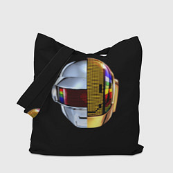 Сумка-шоппер Daft Punk: Smile Helmet