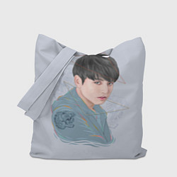 Сумка-шопер Jeon Jungkook, цвет: 3D-принт