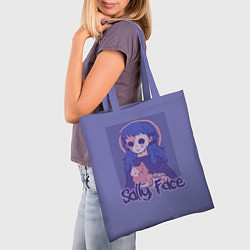 Сумка-шопер Sally Face: Violet Halo, цвет: 3D-принт — фото 2