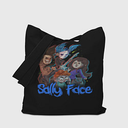 Сумка-шопер Sally Face: Rock Band, цвет: 3D-принт