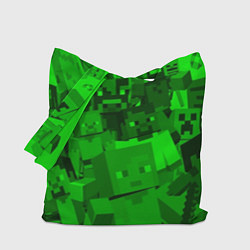 Сумка-шопер Minecraft game characters, цвет: 3D-принт