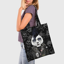 Сумка-шопер Панда в косухе, цвет: 3D-принт — фото 2