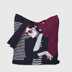 Сумка-шоппер Стильная женщина - поп арт