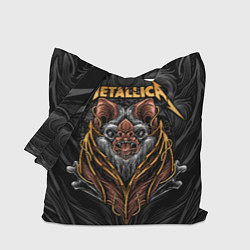 Сумка-шопер Metallica мышь летучая, цвет: 3D-принт