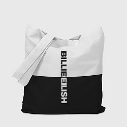 Сумка-шопер BILLIE EILISH: White & Black, цвет: 3D-принт