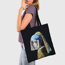 Сумка-шопер Billie Eilish с Сережкой, цвет: 3D-принт — фото 2