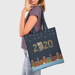 Сумка-шопер Новый Год 2020, цвет: 3D-принт — фото 2