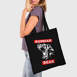 Сумка-шопер RUSSIAN BEAR - WILD POWER, цвет: 3D-принт — фото 2