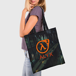 Сумка-шопер Half-life 2 ALYX, цвет: 3D-принт — фото 2