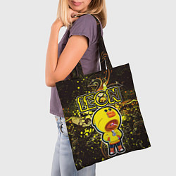 Сумка-шопер Brawl Stars leon sally, цвет: 3D-принт — фото 2
