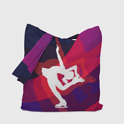 Сумка-шопер Фигурное катание, цвет: 3D-принт