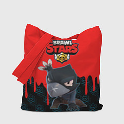 Сумка-шопер BRAWL STARS CROW, цвет: 3D-принт