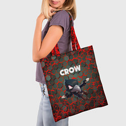Сумка-шопер BRAWL STARS CROW, цвет: 3D-принт — фото 2