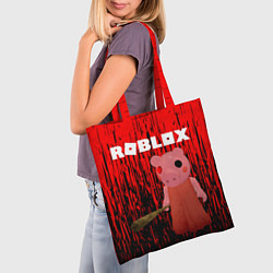 Сумка-шопер Roblox Piggy, цвет: 3D-принт — фото 2