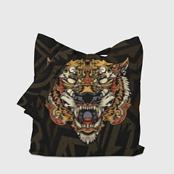 Сумка-шопер Тигровый стимпанк Tiger, цвет: 3D-принт