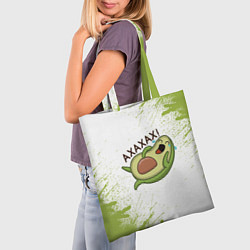 Сумка-шопер Авокадо, цвет: 3D-принт — фото 2