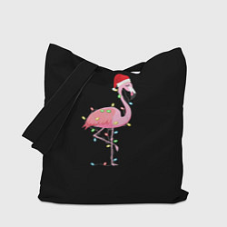 Сумка-шоппер Новогодний Фламинго