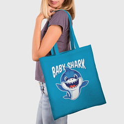 Сумка-шопер Baby Shark, цвет: 3D-принт — фото 2