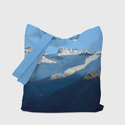 Сумка-шопер Снежные горы, цвет: 3D-принт