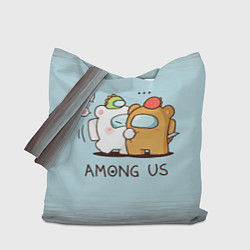 Сумка-шопер AMONG US - LOVE, цвет: 3D-принт
