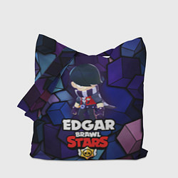 Сумка-шопер BRAWL STARS EDGAR, цвет: 3D-принт