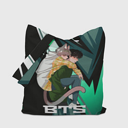 Сумка-шопер BTS, цвет: 3D-принт