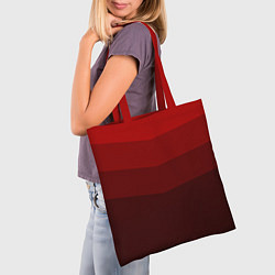 Сумка-шопер Красный Градиент, цвет: 3D-принт — фото 2