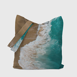 Сумка-шопер Пляж beach, цвет: 3D-принт