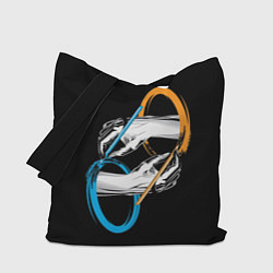 Сумка-шопер PORTAL 2 ПОРТАЛ 2, цвет: 3D-принт